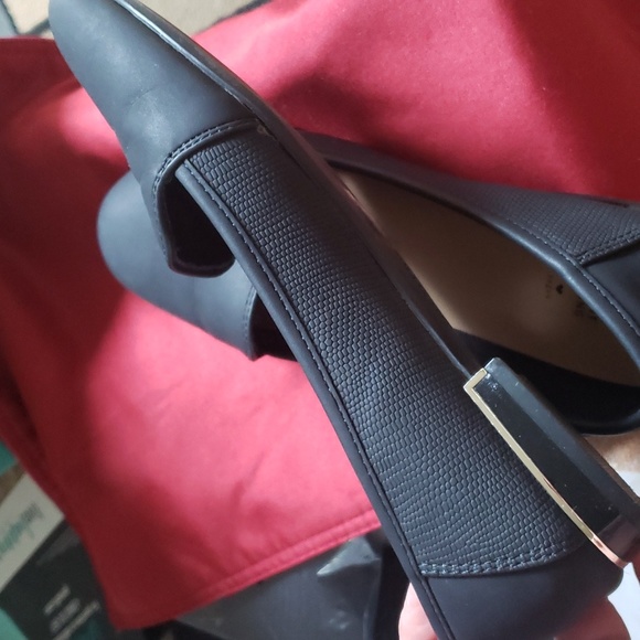 CALL IT SPRING VEGAN Fibocchi Black Ballet Flat Loafer Low heel 7.0- 7.5 - Picture 2 of 8